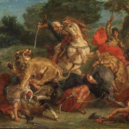 Κυνήγι Λιονταριού, Eugene Delacroix