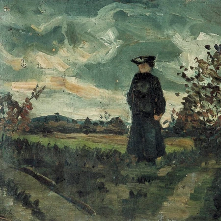 Γυναίκα σε τοπίο, Theo van Doesburg