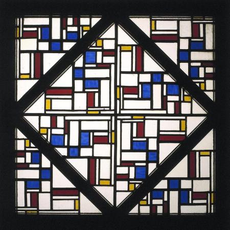 Σύνθεση με παράθυρο με χρωματιστό γυαλί, Theo van Doesburg